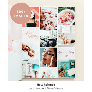 Lamare Vision Board Book - 800+ New and Improved Vision Board Pictures and Quotes for Vision Board Kit, Visualize, Inspire and Create Life Goals, Magazine for Vision Board Clip Art and Collage Book