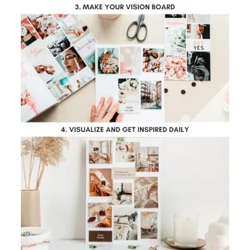 Lamare Vision Board Book - 800+ New and Improved Vision Board Pictures and Quotes for Vision Board Kit, Visualize, Inspire and Create Life Goals, Magazine for Vision Board Clip Art and Collage Book