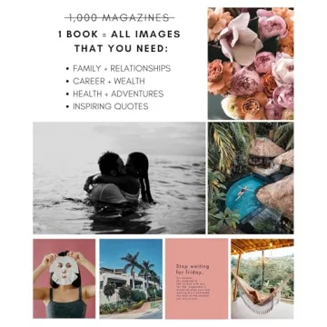 Lamare Vision Board Book - 800+ New and Improved Vision Board Pictures and Quotes for Vision Board Kit, Visualize, Inspire and Create Life Goals, Magazine for Vision Board Clip Art and Collage Book