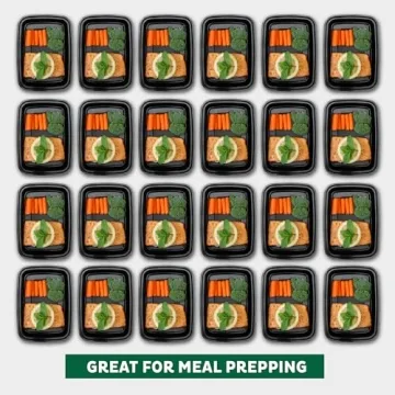 Durable Freshware Meal Prep Containers 15-Pack for Easy Storage