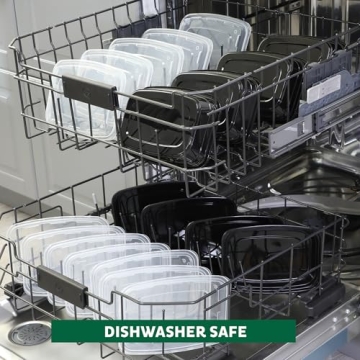 Durable Freshware Meal Prep Containers 15-Pack for Easy Storage