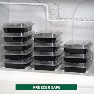 Durable Freshware Meal Prep Containers 15-Pack for Easy Storage