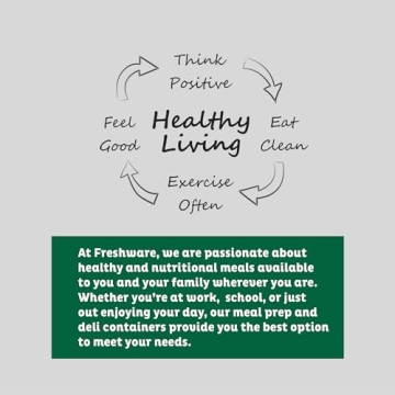 Durable Freshware Meal Prep Containers 15-Pack for Easy Storage