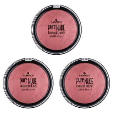 essence | Pure Nude Baked Blush | Highly Pigmented Baked Texture for a Bright, Healthy Glow | Available in 8 Gorgeous Shimmery Shades | Vegan & Cruelty Free (06 Rosy Rosewood)