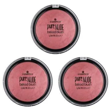 essence | Pure Nude Baked Blush | Highly Pigmented Baked Texture for a Bright, Healthy Glow | Available in 8 Gorgeous Shimmery Shades | Vegan & Cruelty Free (06 Rosy Rosewood)
