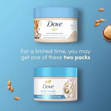 Dove Exfoliating Body Polish Macadamia Rice Milk 10.5 oz