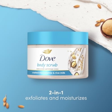 Dove Exfoliating Body Polish Macadamia Rice Milk 10.5 oz