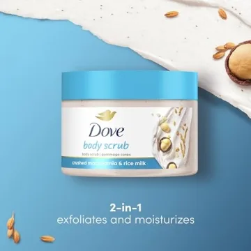 Dove Exfoliating Body Polish Macadamia Rice Milk 10.5 oz
