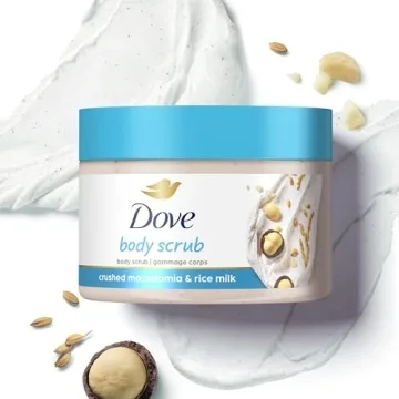 Dove Exfoliating Body Polish Macadamia Rice Milk 10.5 oz