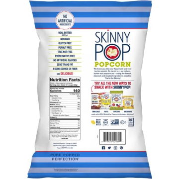 SkinnyPop Butter Popcorn Healthy Gluten Free Snack