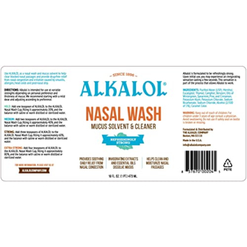 Alkalol Nasal Wash 3-Pack Preservative-Free Sinus Relief