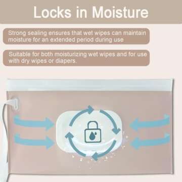 Wipe Dispenser,2-Pack Portable Refillable Wipe Container,Reusable Travel Baby Wipes Dispenser, Waterproof and Dustproof(Blush Pink & Cream)