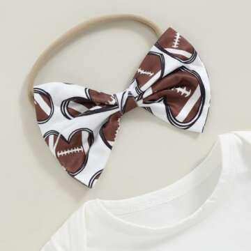 Honganda Baby Girl Football Outfits for Summer Fun