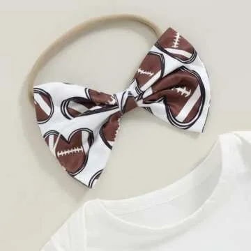 Honganda Baby Girl Football Outfits for Summer Fun