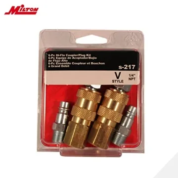Milton S-217 V Style Coupler and Plug Kit for Air Tools