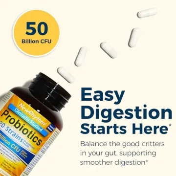 NewRhythm Probiotics 50B CFU 20 Strains Digestive Support