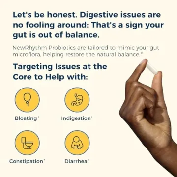 NewRhythm Probiotics 50B CFU 20 Strains Digestive Support