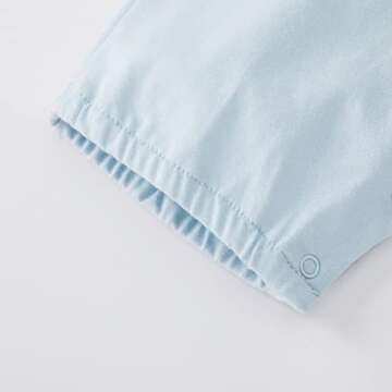 pureborn Baby Boys Girls Nautical Romper One-Piece Beach Outfit Summer Clothes 0-24 Months