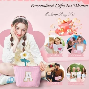 Personalized Pink Makeup Bag for Girls | YOOLIFE Gifts