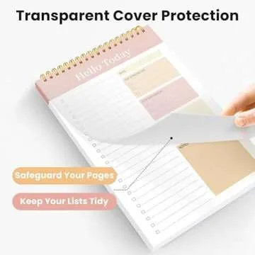 ZOTIA To Do List Notepad - To Do List Notebook with 52 Undated Sheets（6.5"×9.8"）, Daily To Do List Planner Perfect for Office, Home and School, Helps to Keep Track of Tasks - Pink