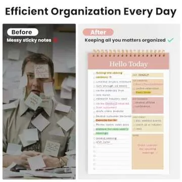 ZOTIA To Do List Notepad - To Do List Notebook with 52 Undated Sheets（6.5"×9.8"）, Daily To Do List Planner Perfect for Office, Home and School, Helps to Keep Track of Tasks - Pink