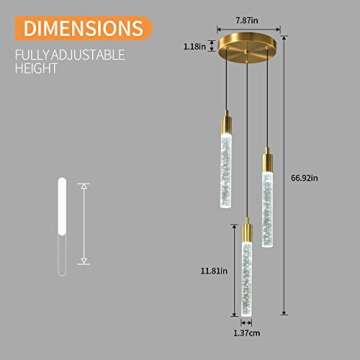 Modern Dimmable LED Pendant Light for Unique Spaces