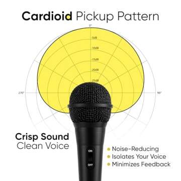 Bowens 2-Pack Wired Dynamic Microphones with 15ft Cables and Adapters