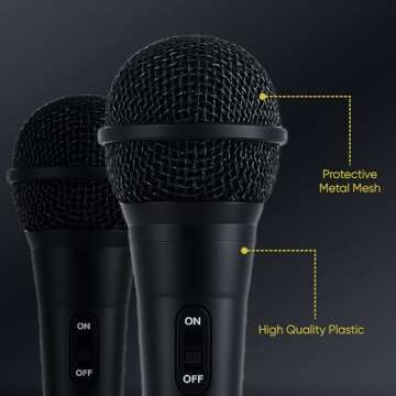 Bowens 2-Pack Wired Dynamic Microphones for Singing