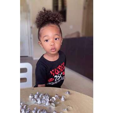 Unique Baby Boys Toddler 25 Cent Kisses Valentine's Day Shirt Outfit (8 Years) Black