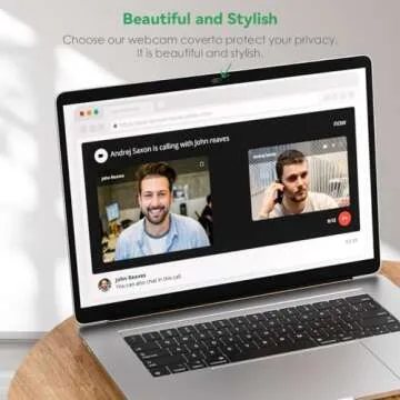 Ultra-Thin Webcam Cover for Privacy and Style