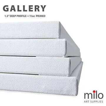 Milo Stretched Artist Canvas 24x30 4pk - Perfect for All Paints
