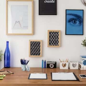 jojofuny Desktop Garbage Bin Mini Trash Can Iron Garbage Can Pencil Cup Holder Mini Wastebasket Tras...