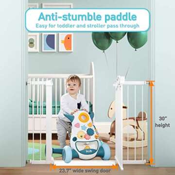 Fairy Baby Extra Wide Baby Gate for Kids Or Pets Walk Thru Dog Gates for The House Doorway Child Safety Gate