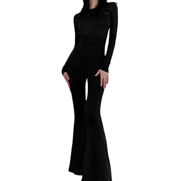 NUFIWI Women Sexy Backless Jumpsuit Elegant Clubwear