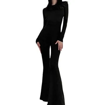 NUFIWI Women Sexy Backless Jumpsuit Elegant Clubwear