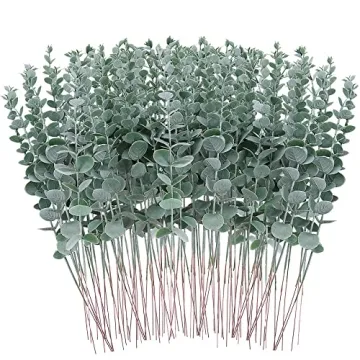 Exquisite 90-Piece Artificial Eucalyptus Stems for Home Decor