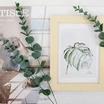 FEQO 90 Pcs Artificial Eucalyptus Stems for Home Decor