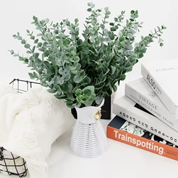 FEQO 90 Pcs Artificial Eucalyptus Stems for Home Decor