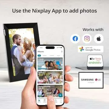 Nixplay WiFi Digital Photo Frame - Share Memories Easily