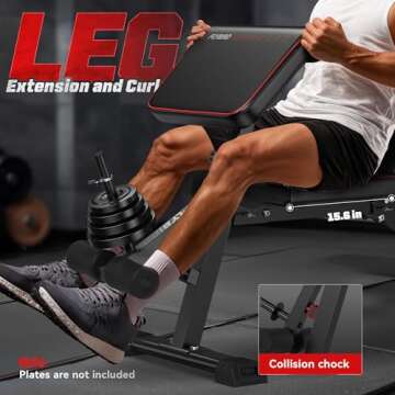 FLYBIRD Multifunctional Weight Bench: Adjustable & Foldable