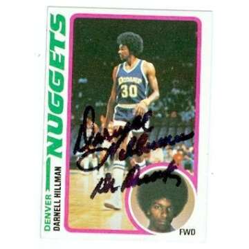 Darnell Hillman autographed basketball card (Denver Nuggets) 1978 Topps #119 inscribed Dr Dunk - Bas...