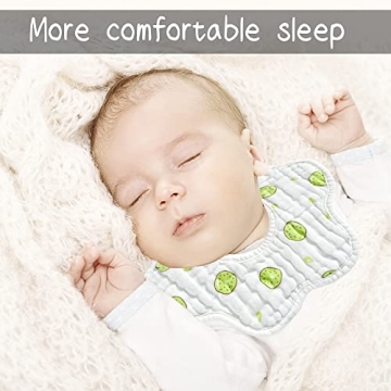 MERLINAE Organic Cotton Muslin Bibs for Babies Drool & Teething