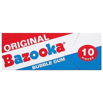 Bazooka Bubble Gum Classic Pink Chewing Gum for Kids