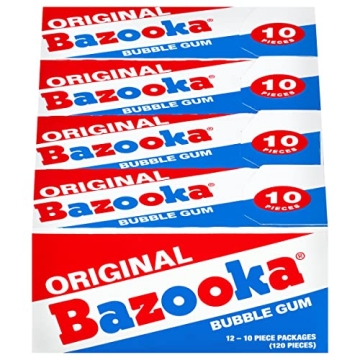 Bazooka Bubble Gum Classic Pink Chewing Gum for Kids