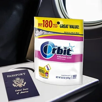 ORBIT Bubblemint Sugar Free Gum 180-Piece Resealable Pack
