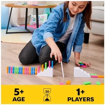 Spin Master H5 Domino Creations Set - 100 Neon Dominoes