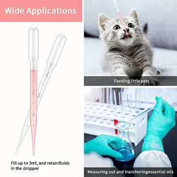 G2PLUS 100PCS 3ml Disposable Pipettes for All Uses