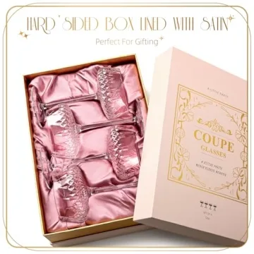 VIMERPA Coupe Glasses Set for Elegant Cocktails