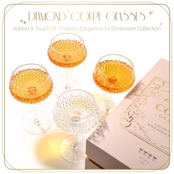 VIMERPA Coupe Glasses Set for Elegant Cocktails