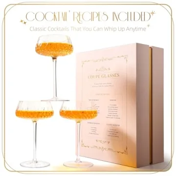 VIMERPA Coupe Glasses Set for Elegant Cocktails